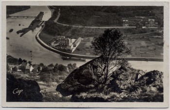 AK Foto Monthermé Ortsansicht Ardennes Frankreich 1941