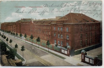 AK Chemnitz Ulanenkaserne Planitzstraße 1909