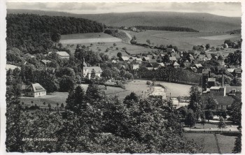 VERKAUFT !!!   AK Alme im Sauerland Ortsansicht bei Brilon 1957