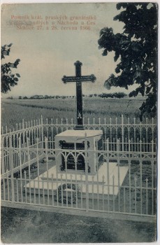 AK Náchod bei Hradec Králové Schlachtfeld bei Königgrätz 1866 Denkmal Preußischer Grenadier Tschechien 1910 RAR