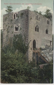 AK Ruine Neu-Windstein bei Jaegerthal Bas-Rhin Haguenau Elsass Niederbronn 1910