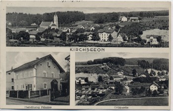 AK Mehrbild Kirchseeon Handlung Fässler Ortspartie 1934 RAR