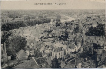 AK Château-Gontier Ortsansicht Feldpost Mayenne Frankreich 1919