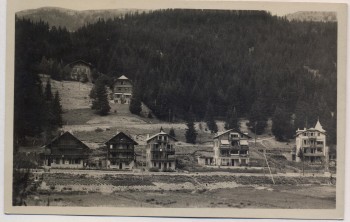 AK Foto Crans-Montana Chalet Blick auf Ort Wallis Schweiz 1930