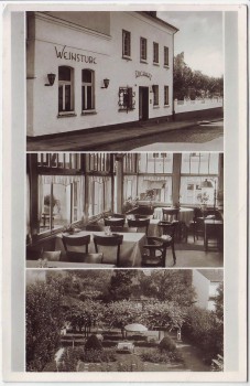 AK Mehrbild Oberdollendorf Gasthof Richarz Weinstube bei Königswinter 1953