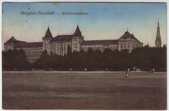 AK Dresden Neustadt Schützenkaserne 1910