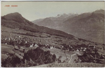 AK Amden Blick auf Ort Kanton St. Gallen SG Schweiz 1910