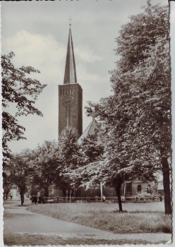 AK Foto Bitterfeld Blick auf Katholische Kirche 1975