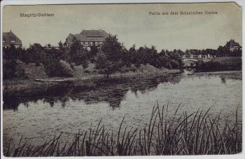 AK Berlin Steglitz Dahlem Partie aus dem Botanischen Garten 1920