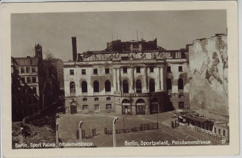 AK Foto Berlin Tiergarten Sportpalast ohne Dach Potsdamer Straße 1950 RAR