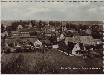 AK Foto Horka Kr. Niesky Blick vom Kirchturm 1964