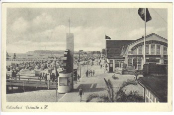 AK Ostseebad Grömitz in Holstein Strandhalle Strand 1941