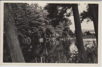 AK Foto Schleusingen Partie am Haus am See Thüringen 1958