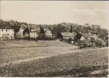 AK Foto Rödlitz Blick zur Kirche bei Lichtenstein Sachsen 1975