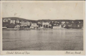 AK Ostseebad Saßnitz Sassnitz auf Rügen Hotels am Strand 1938