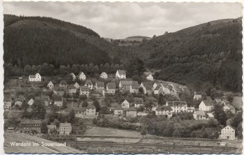 AK Foto Werdohl im Sauerland Ortsansicht 1960