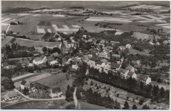 VERKAUFT !!!     AK Foto Leuscheid Siegkreis Luftbild b. Windeck 1958