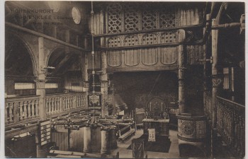 AK Höhenkurort Hahnenklee im Oberharz Inneres der Kirche b. Goslar 1910