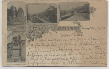 AK Gruss aus Ebernburg Sickinger Hof Bad Münster am Stein 1900