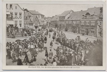 AK Hildburghausen 600-Jahrfeier Festumzug Berthold VII. 1924