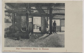 AK Husum Das Ostenfelder Haus Innenansicht 1910