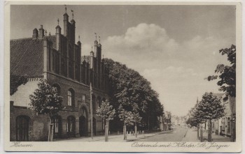 AK Husum Osterende mit Kloster St. Jürgen 1925