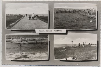 AK Mehrbild Husum Nordsee Am Strand 1969