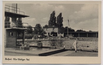 AK Herford Otto Weddigen-Bad 1940