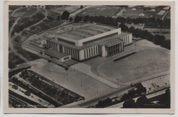 AK Berlin Charlottenburg Deutschlandhalle Fliegeraufnahme Feldpost 1940