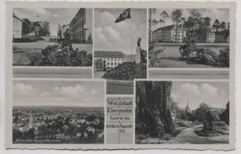 VERKAUFT !!!   AK Foto Mehrbild Waldstadt Eberswalde Kaserne des Artillerie Regiments 75/II 1943 RAR