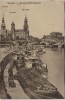 VERKAUFT !!!   AK Dresden Dampfschifflandeplatz Schloß Kirche Schiffe 1925