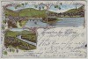 AK Litho Gruss von der Mosel Berncastel Graach Zeltingen Bernkastel-Kues 1899