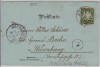 Mondschein-AK Gruss aus Ansbach Reitbahn 1898