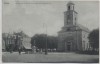 AK Husum Markt mit Kirche u. Asmussen-Woldsen-Brunnen 1910