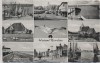 AK Mehrbild Husum Nordsee Hauberg Deich Hafen ... 1958