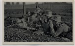 AK Unsere Wehrmacht Soldaten mit Stahlhelm und Maschinengewehr 1936 RAR