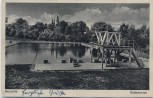 AK Neuzelle in Brandenburg Blick auf Bad Badeanstalt 1940