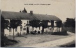 AK Boulogne-sur-Helpe Gasthof Kaffee mit Menschen bei Cartignies Nord Frankreich 1927