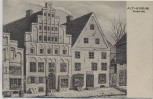 Künstler-AK Husum Alt-Husum Großstraße 1912