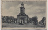 AK Husum Markt mit Kirche Auto 1942