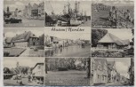 AK Mehrbild Husum Nordsee Markt Hafen Neustadt ... 1966