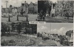 AK Mehrbild Gruß aus Husum Großstraße Schloßgarten Binnenhafen ... 1960