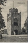 AK Gruss aus Stendal Tangermünder Tor mit Menschen und Hund 1913